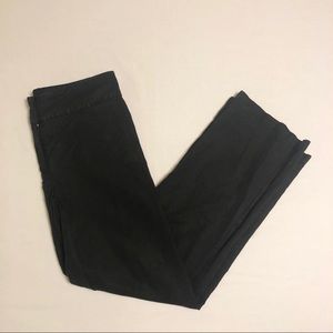 Eileen Fisher Black Linen Slacks Trouser Pants 6P